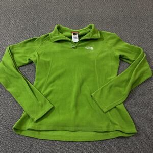 The North Face Fleece Womens Size XS Green Long Sleeve Pullover Jacket